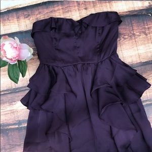 Strapless Silk Dress